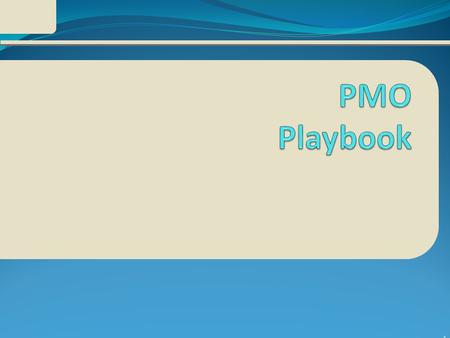 1. Intention of this Document This document is intended: to describe at a high-level the effort required to implement the Program Management Office (PMO).