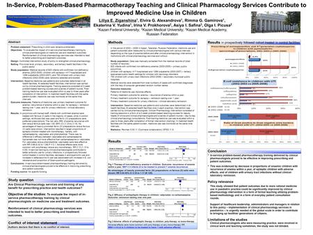 Fig.3 Adverse effects of antiepileptic therapy in children: poly-therapy vs mono-therapy In-Service, Problem-Based Pharmacotherapy Teaching and Clinical.