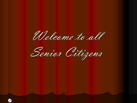 Welcome to all Senior Citizens. Indian Catholic Community Vienna.