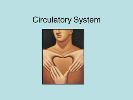 Circulatory System. Consists of Heart Blood Vessels Blood.