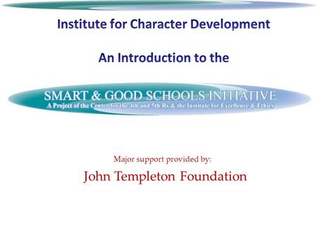 Major support provided by: John Templeton Foundation.