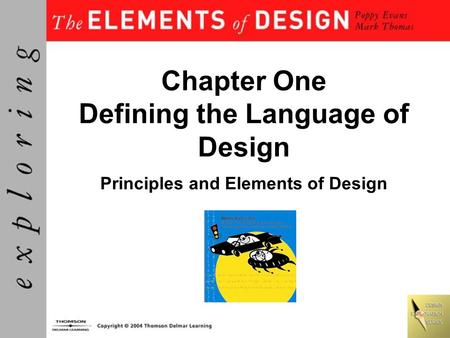 Objectives Understand design as a visual language built on fundamental principles and elements. Learn how the primary principles of unity, variety, hierarchy.