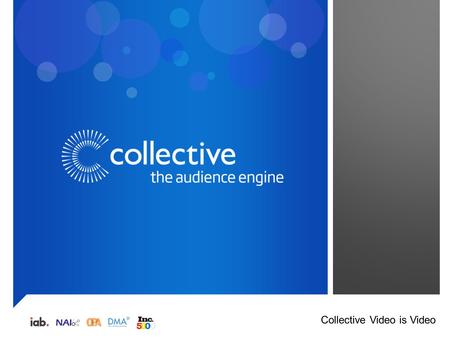 Collective Video is Video. Disruptive tech adoption -20% 100% 80% 60% 40% 20% 0 103% 22% 8% -22% MOBILECOMPUTERTELEVISIONNON-SCREENS Since 2008 US consumers.