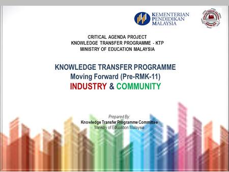 INDUSTRY & COMMUNITY KNOWLEDGE TRANSFER PROGRAMME