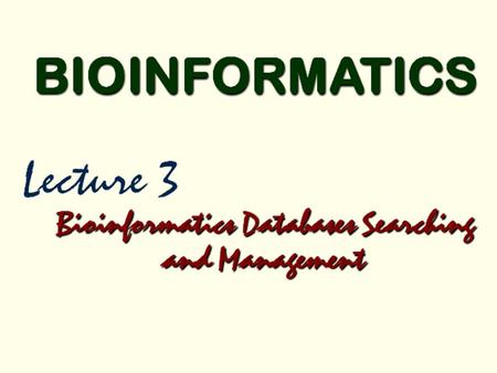 Databases? IAM: International Advisory Meeting ICM: International Collaborative Meeting GenBank/EMBL/DDBJ International Nucleotide Sequence Database.