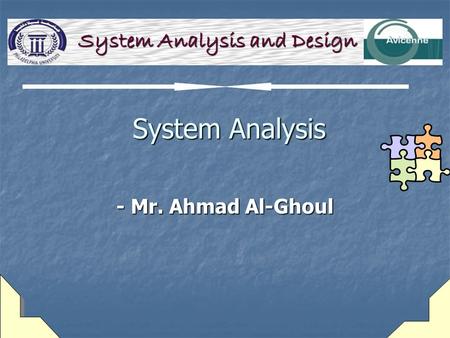 System Analysis and Design