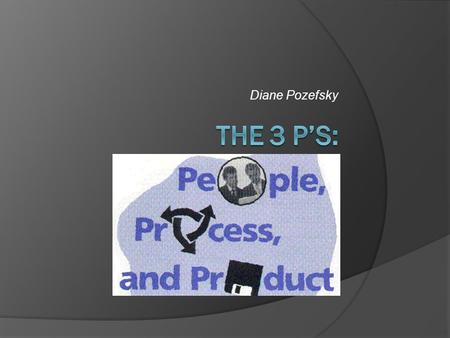 Diane Pozefsky. Interactions  There is no “right answer”  Typically people and product are fixed  … can adapt process  (which is where we will start)