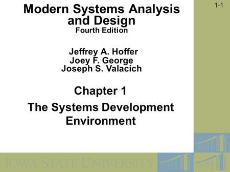 Chapter 1 The Systems Development Environment