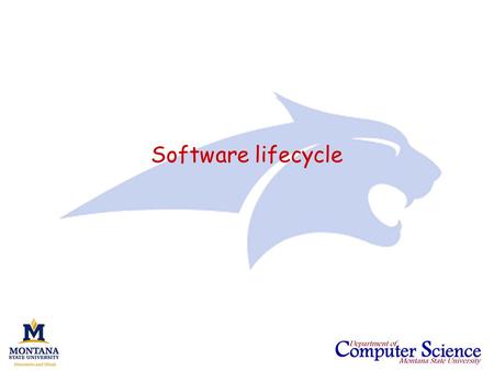 Software lifecycle. CS351 - Software Engineering (AY2007)Slide 2 Reading Chapters 1 – 4 of Pressman. Chapter 1 covers some background regarding the nature.