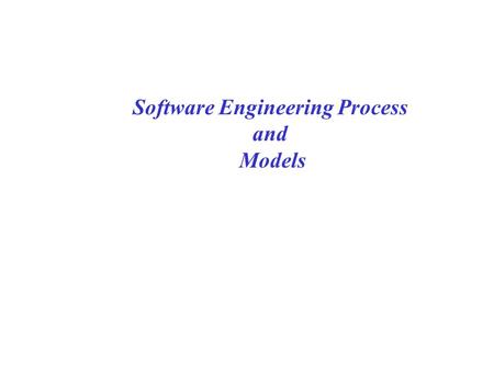 Software Engineering Process