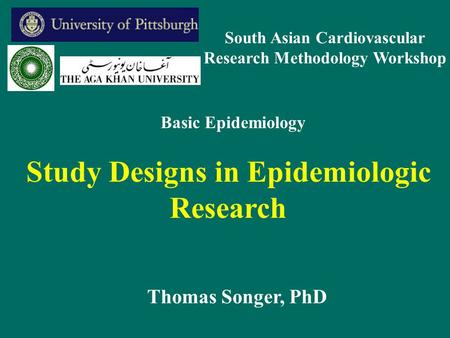 Study Designs in Epidemiologic Research