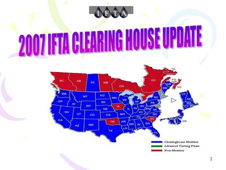 1 2  The IFTA Clearinghouse provides for the electronic exchange of fuel information and reconciliation of tax among the member jurisdictions. It: 1)Transfers.