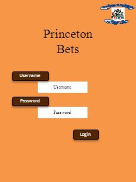 Username Password Princeton Bets Login Username Password.