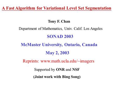 McMaster University, Ontario, Canada