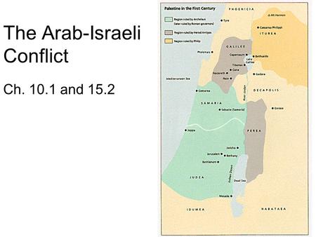 The Arab-Israeli Conflict