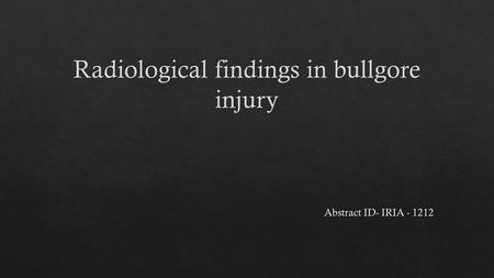 InvestigationNo of patients Chest Radiograph69 Abdomen and pelvis Radiograph57 Neck Radiograph34 Upper extremity Radiograph3 Lower extremity.