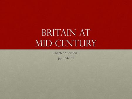 Britain at mid-century