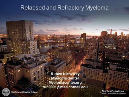 Relapsed and Refractory Myeloma