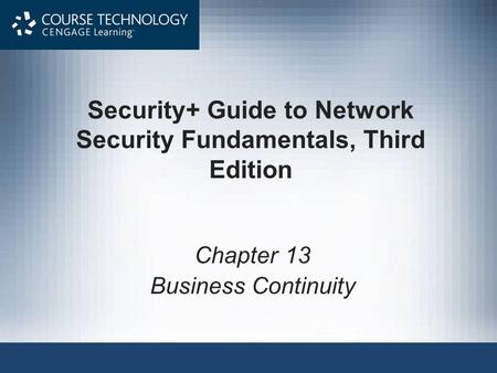 Security+ Guide to Network Security Fundamentals, Third Edition