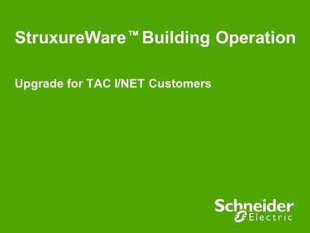 StruxureWare Building Operation