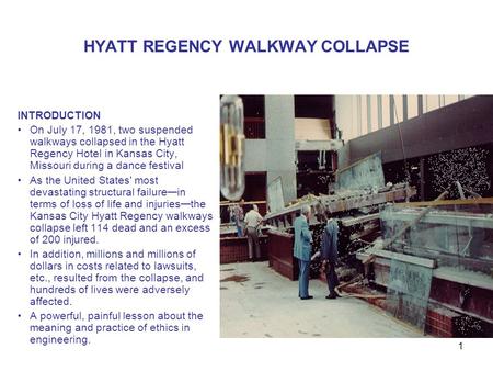 HYATT REGENCY WALKWAY COLLAPSE