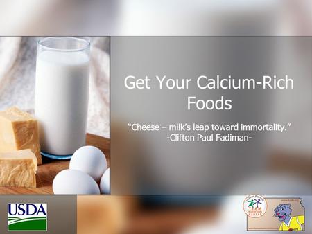 Get Your Calcium-Rich Foods