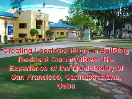 3 rd Class Municipality LAND AREA 10, 597 hectares NO. OF BARANGAY 15 – fully energized with 120 functional Puroks POPULATION 44, 588 – 2007 Census AREA.