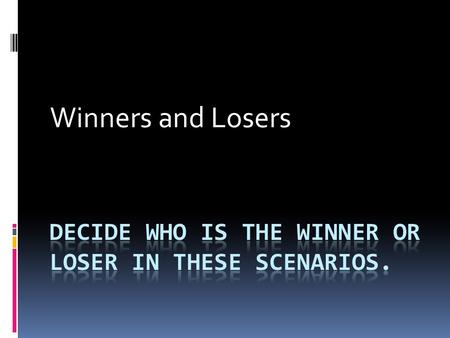 Winners and Losers. Value of the Mark A farmer buys a herd of cows for 100marks using a bank loan. Three months later he sells the herd for 200 million.