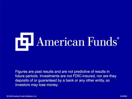 Figures are past results and are not predictive of results in future periods. Investments are not FDIC-insured, nor are they deposits of or guaranteed.