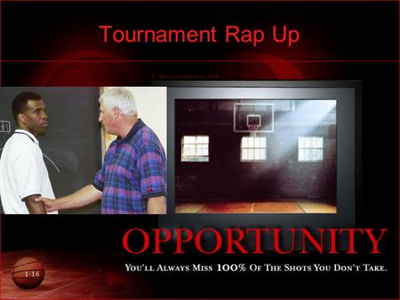 1-16 Tournament Rap Up. 2-16 Double Elimination: AKA “two loss and out” Advantages: –One of the fairest types of tournaments –Gives participants at least.