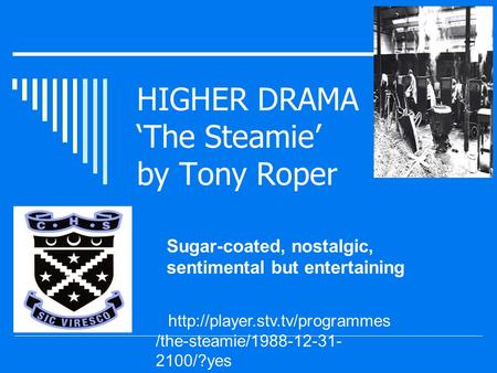 HIGHER DRAMA ‘The Steamie’ by Tony Roper Sugar-coated, nostalgic, sentimental but entertaining   /the-steamie/1988-12-31-