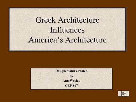 Greek Architecture Influences America’s Architecture