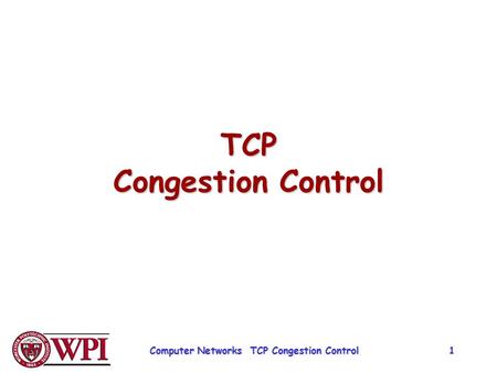 TCP Congestion Control