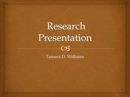 Tamara D. Williams.   This study explores the variances, specifically gender and minority status, predictors, and theories associated with the availability.