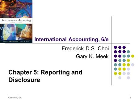 International Accounting, 6/e