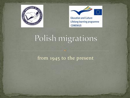 From 1945 to the present. Immigration is the movement of people into another country or region to which they are not native in order to settle there.