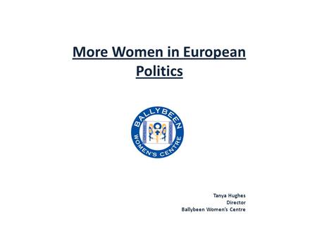 More Women in European Politics