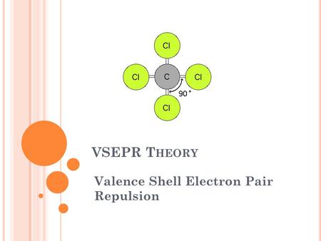 VSEPR T HEORY Valence Shell Electron Pair Repulsion.