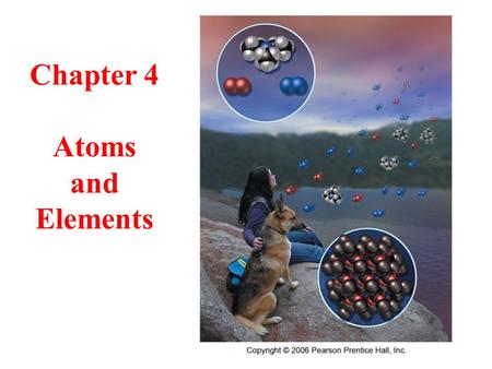 Chapter 4 Atoms and Elements