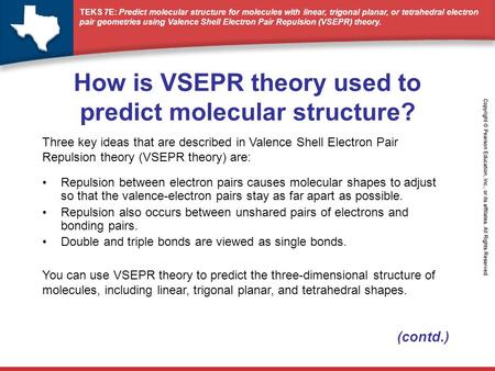 How is VSEPR theory used to predict molecular structure?