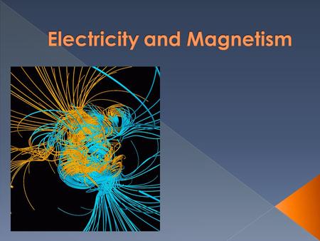 Electricity and Magnetism