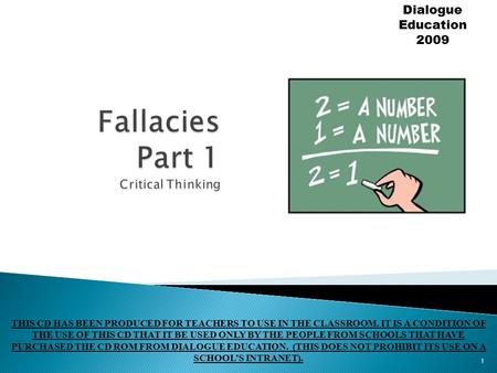 Fallacies Part 1 Critical Thinking