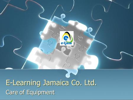 E-Learning Jamaica Co. Ltd. Care of Equipment. Document Camera.