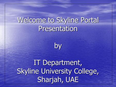 INTRODUCTION The computing department provides information technology (IT) resources to the SUC community. The department is also responsible to maintain.