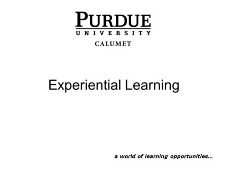 Experiential Learning