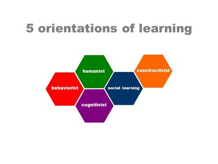 5 orientations of learning