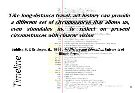 ‘Like long-distance travel, art history can provide a different set of circumstances that allows us, even stimulates us, to reflect on present circumstances.