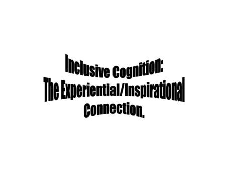 Assertion The variety embraced by prevailing positivist paradigms of learning is insufficient to match the variety of the situations to which they are.