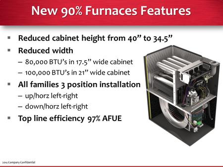 New 90% Furnaces Features