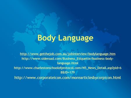 Body Language   language.html